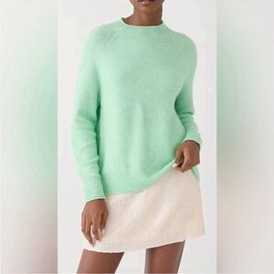 BOGO! J. Crew Rollneck Sweater Supersoft Yarn Wool Alpaca Mint Green XXS